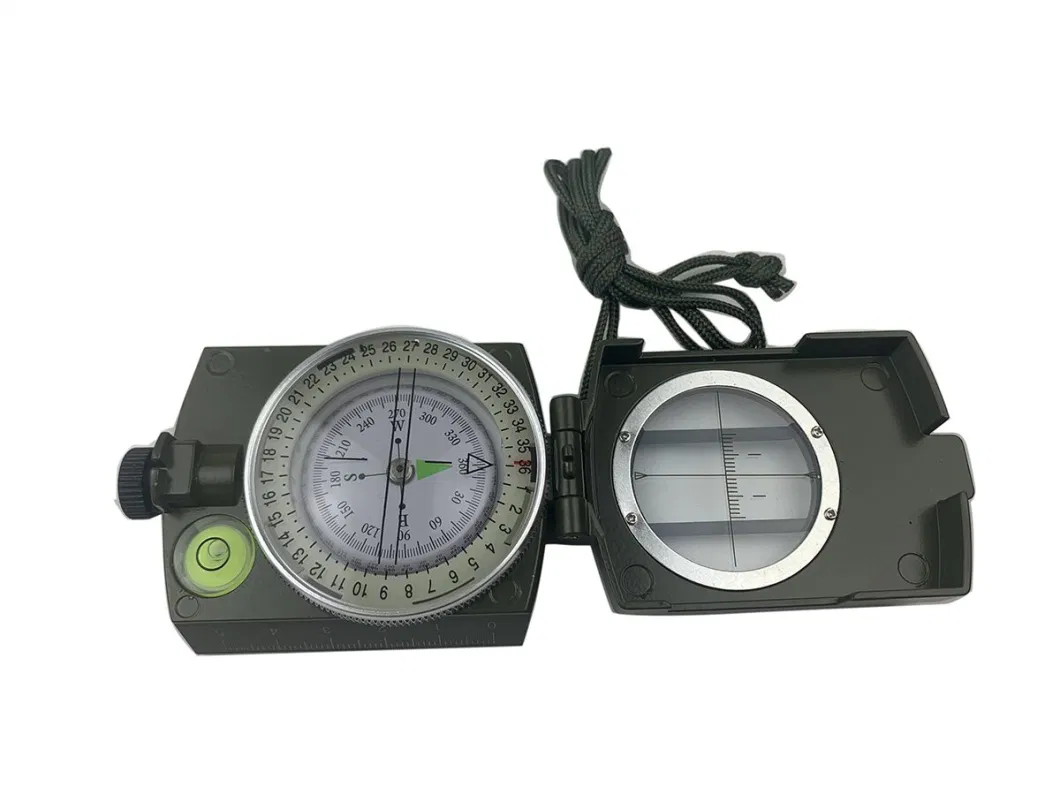 High Precision American Style Mil-Std Multifunctional Zinc Metal Marching Lensatic Compass (ES-K4580)